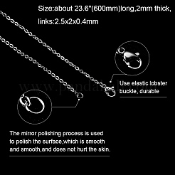 Non-Tarnish 304 Stainless Steel Necklace&nbsp;STAS-J023-02P