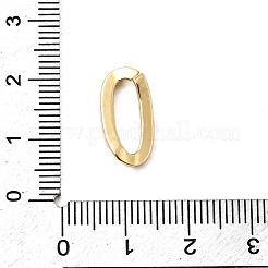 Brass Micro Pave Clear Cubic Zirconia Twisted Oval Linking Rings&nbsp;KK-A266-08G