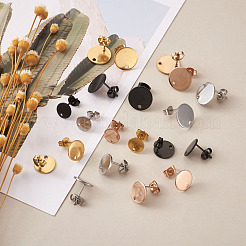 PVD Vacuum Plating 304 Stainless Steel Stud Earring Findings&nbsp;STAS-TA0004-67