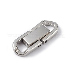 Non-Tarnish 304 Stainless Steel Fold Over Clasps&nbsp;STAS-G307-11B-P