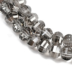 Electroplate Transparent Glass Beads Strands&nbsp;EGLA-B011-08A-PL02