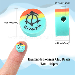 Handmade Polymer Clay Beads&nbsp;CLAY-CJC0001-02