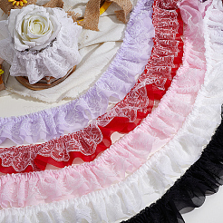 10 Yards Polyester Lace Ribbon&nbsp;OCOR-GF0006-25C