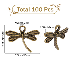100Pcs Tibetan Style Alloy Pendants&nbsp;TIBE-SC0002-57