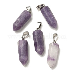 Natural Lepidolite Pendants&nbsp;G-Z067-07P-15