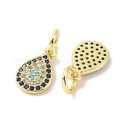 Real 18K Gold Plated Brass Micro Pave Cubic Zirconia Pendants&nbsp;KK-L209-043G-01