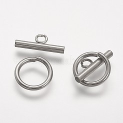 Tarnish Resistant 304 Stainless Steel Toggle Clasps&nbsp;STAS-P104-01P