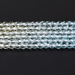 Transparent Gradient Color Glass Beads Strands&nbsp;GLAA-G101-2mm-16