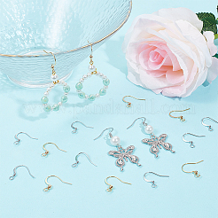 100Pcs 2 Styles Brass Ear Wire&nbsp;KK-SC0004-85