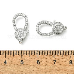 SHEGRACE Bras Micro Pave Clear Cubic Zirconia Lobster Claw Clasps&nbsp;XGRQ5F098-796P