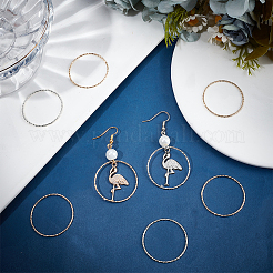 20Pcs 2 Styles Brass Linking Rings&nbsp;KK-BBC0024-96