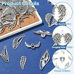 80Pcs 8 Styles Tibatan Style Alloy Pendants&nbsp;FIND-CJ0006-02