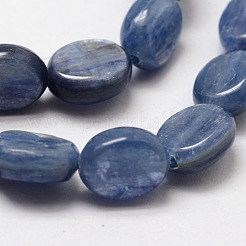 Oval Natural Kyanite/Cyanite/Disthene Bead Strands&nbsp;G-O139-01B
