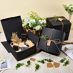 8Pcs Square Folding Kraft Paper Mailer Boxes&nbsp;CON-CP0001-018B