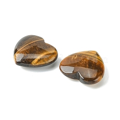 Natural Tiger Eye Heart Palm Stone&nbsp;G-YW0001-53