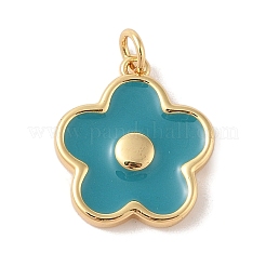 Rack Plating Brass Enamel Pendants&nbsp;KK-Z047-02-RS