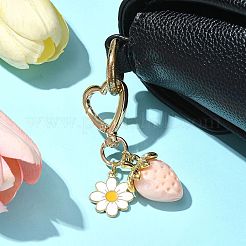 Acrylic Strawberry Pendant Decoration&nbsp;HJEW-SW00120-04