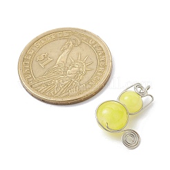 Imitation Jade Glass Bead Pendants&nbsp;PALLOY-JF02479-01