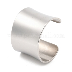304 Stainless Steel Open Cuff Bangles&nbsp;BJEW-U015-01P