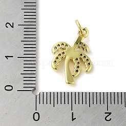 Brass Micro Pave Cubic Zirconia Pendants&nbsp;KK-M283-14A-01
