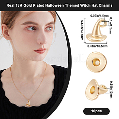10Pcs Halloween Themed Brass Pendants&nbsp;KK-BBC0015-68A