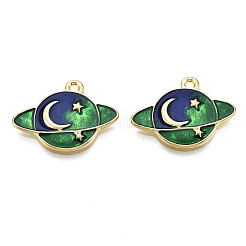 Alloy Enamel Pendants&nbsp;X-PALLOY-T075-70G-RS