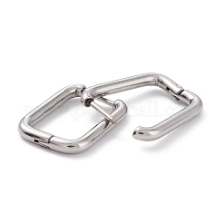 Tarnish Resistant 201 Stainless Steel Hoop Earrings&nbsp;STAS-D451-35P