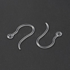 Transparent Resin Earring Hooks&nbsp;RESI-G050-02