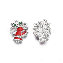 Rack Plating Alloy Enamel Pendants&nbsp;ENAM-N055-143P