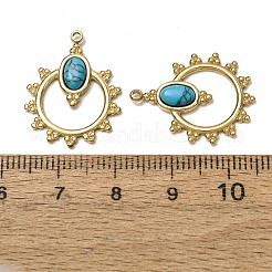 Dyed Synthetic Turquoise Pendants&nbsp;GG-CBA1E47-12G