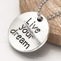 Tibetan Style Alloy Pendants&nbsp;X-TIBEP-Q078-18AS-NR