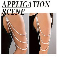 Plastic Imitation Pearl Beaded Shoulder Chains&nbsp;AJEW-WH0661-43