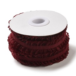 Chinlon Elastic Pleated Lace Trim&nbsp;OCOR-WH0060-44A