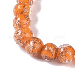 Handmade Gold Sand Lampwork Beads&nbsp;LAMP-Z009-01F