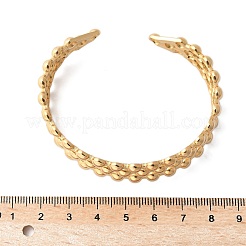 Three-layer 304 Stainless Steel Cuff Bangles for Women&nbsp;BJEW-U032-08G