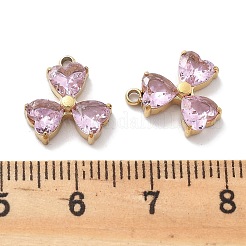 PVD Vacuum Plating 304 Stainless Steel Rhinestone Charms&nbsp;STAS-R130-64G