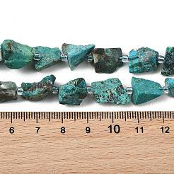 Raw Rough Natural Chrysocolla Beads Strands&nbsp;G-D101-A08