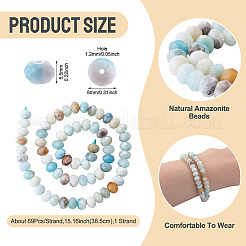1 Strand Natural Flower Amazonite Beads Strands&nbsp;G-TA0003-26A