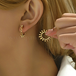 304 Stainless Steel Sun Stud Earrings&nbsp;ZJ1765-2