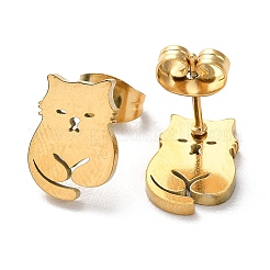 304 Stainless Steel Stud Earrings&nbsp;EJEW-B022-03G