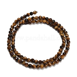 Natural Tiger Eye Beads Strands&nbsp;G-L642-F01-4mm