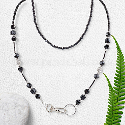 2Pcs Glass Beads Keychain&nbsp;HJEW-SC0002-54
