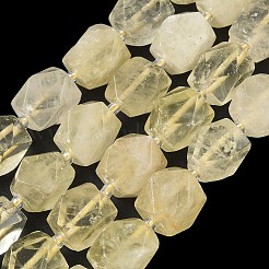 Heated Natural Lemon Quartz Beads Strands&nbsp;GG-CBAF8A8-A12-01