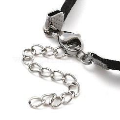Faux Suede Double Cord Bracelet Making&nbsp;LS-STAS-M084-10P-06