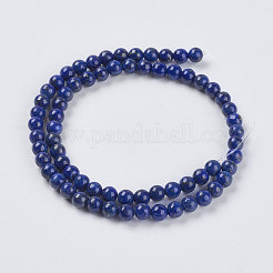 Natural Lapis Lazuli Beads Strands&nbsp;X-G-G423-6mm-A