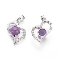 Natural Amethyst Pendants&nbsp;G-L512-O15