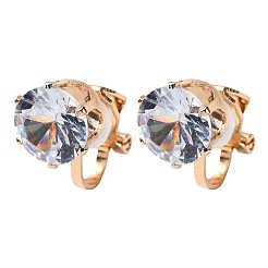 Alloy Silicone Clip-on Earrings&nbsp;EJEW-Z120-02G-01