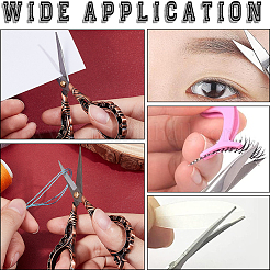 1Pc Peach Blossom Stainless Steel Scissors&nbsp;AJEW-SC0002-78B