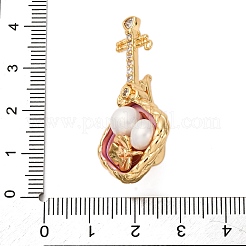 Brass Twister Clasps&nbsp;KK-A256-03G