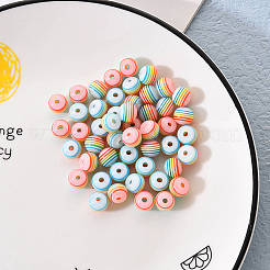 50Pcs Transparent Stripe Resin Beads&nbsp;RESI-YW0001-02D